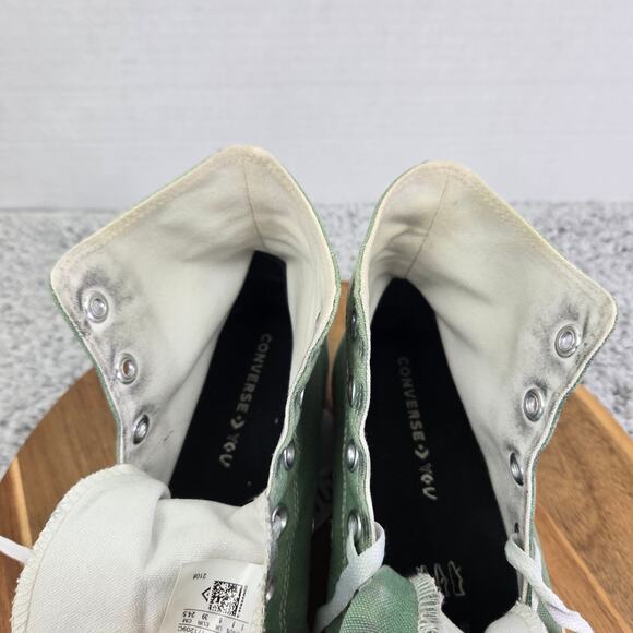 Converse CTAS All Star Lift Hi Platform By You Green Canvas Y2K Sneaker Womens 8 - Picture 12 of 13
